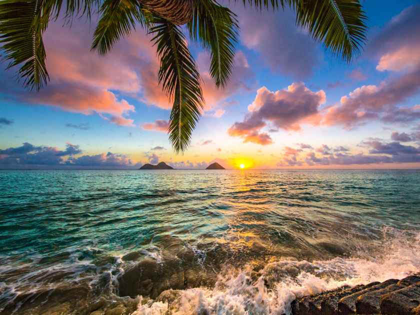 Beautiful Lanikai, Kailua Sunrise in Hawaii