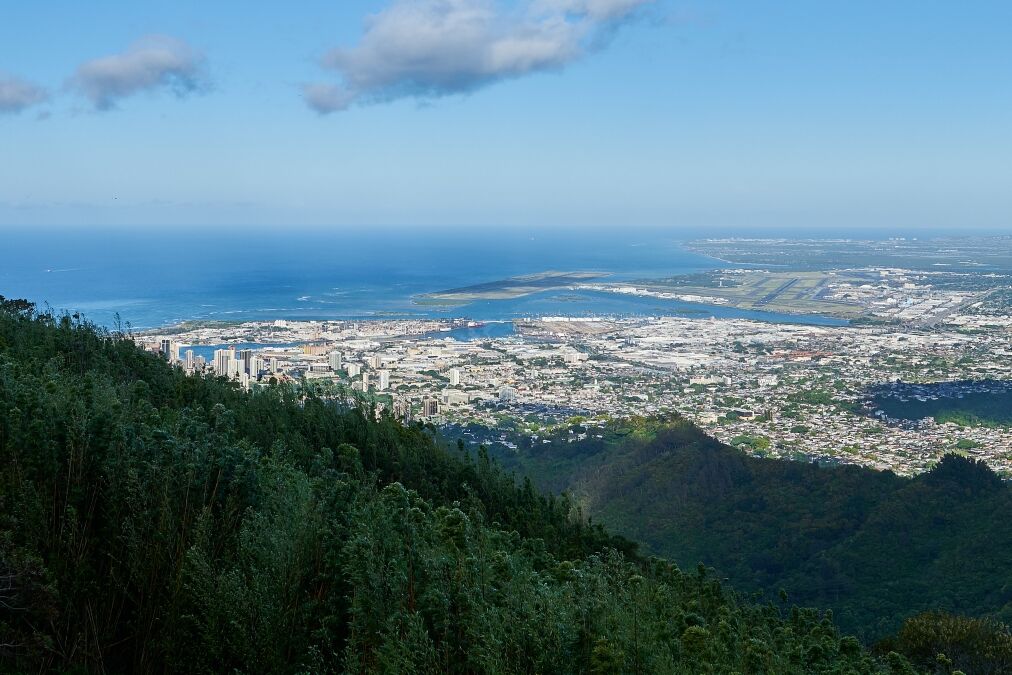 Panoramic Leeward Oahu Hawaii Cityscape