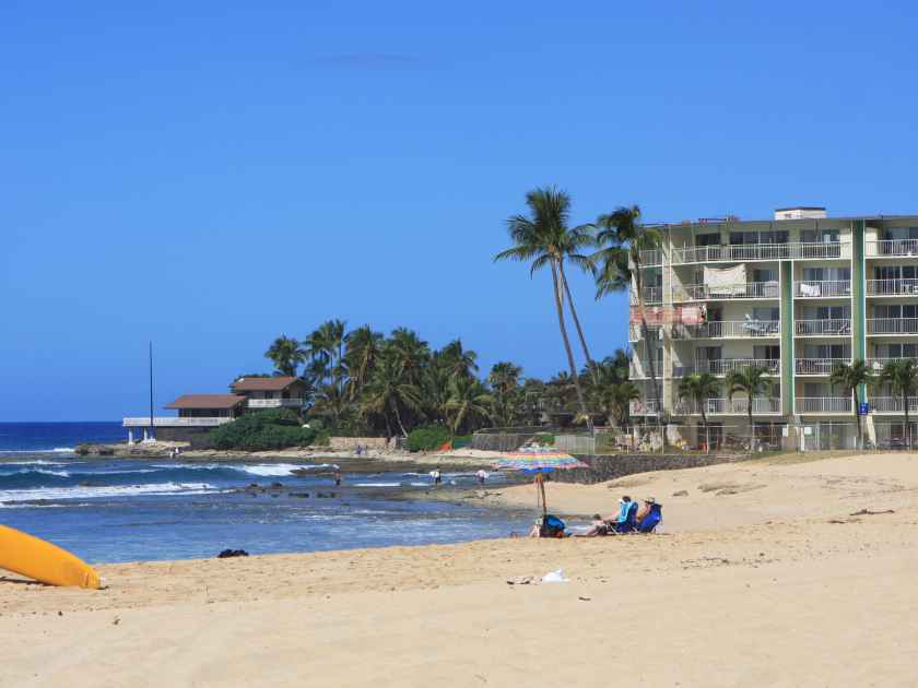 the world famous Makaha Beach in Hawaii
