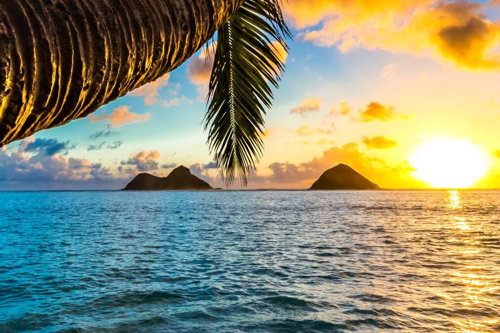 Beautiful Lanikai, Kailua Sunrise in Hawaii