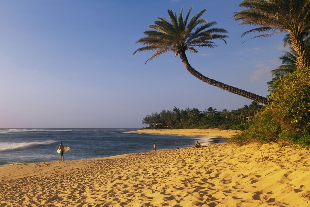 This is the north shore of the island of Oahu.