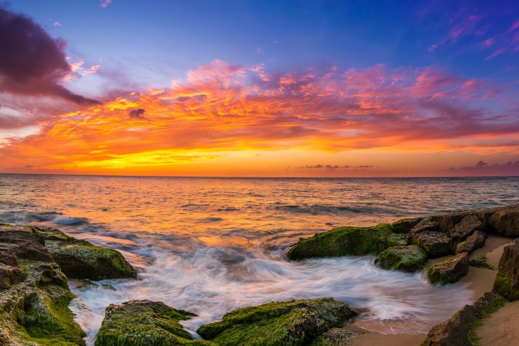 Beautiful North Shore Hawaii Sunset