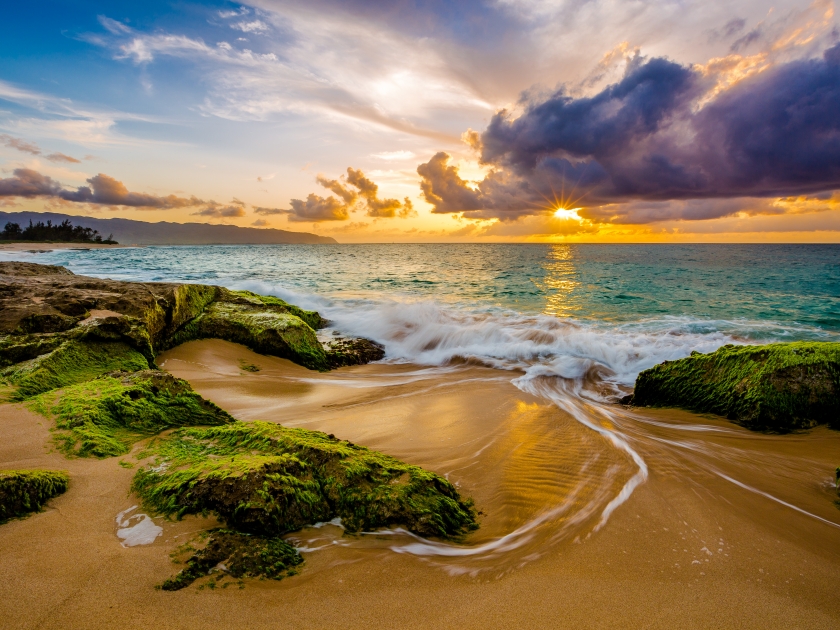 Beautiful North Shore Hawaii Sunset