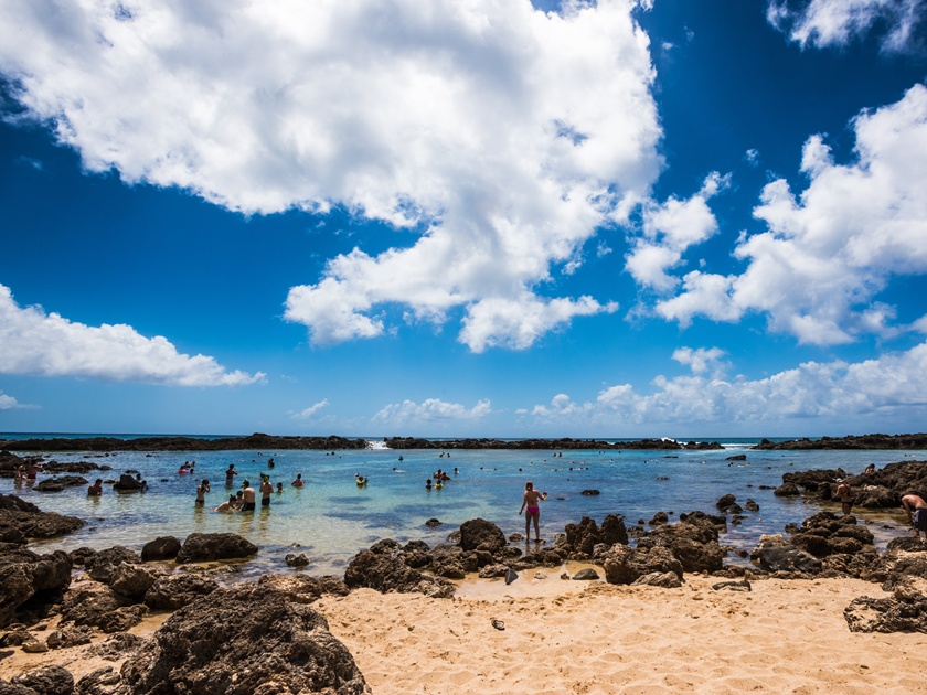 Shark's,Cove,,Pupukea,,Oahu,,Hawaii.,Shark's,Cove,Is,A,Popular