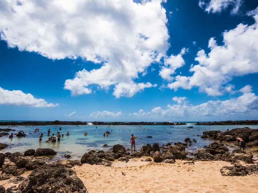 Shark's Cove, Pupukea, Oahu, Hawaii. Shark's Cove is a popular snorkling location on Hawaii's North Shore.