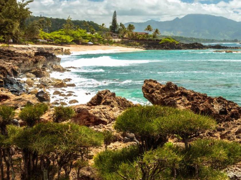 Three Tables Beach is part of Pupukea Beach Park on the North Shore of Oahu, Hawaii