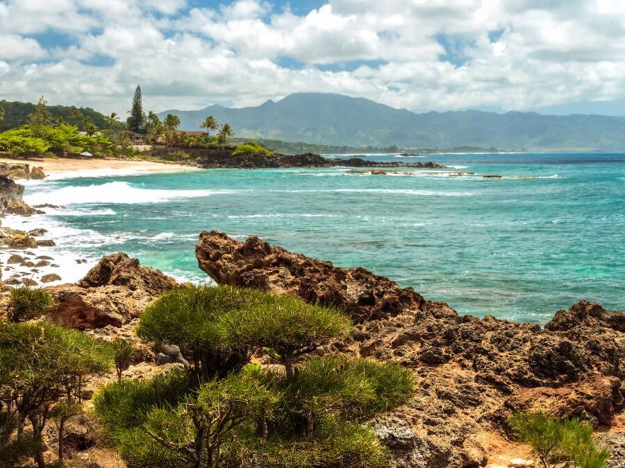 Three Tables Beach is part of Pupukea Beach Park on the North Shore of Oahu, Hawaii