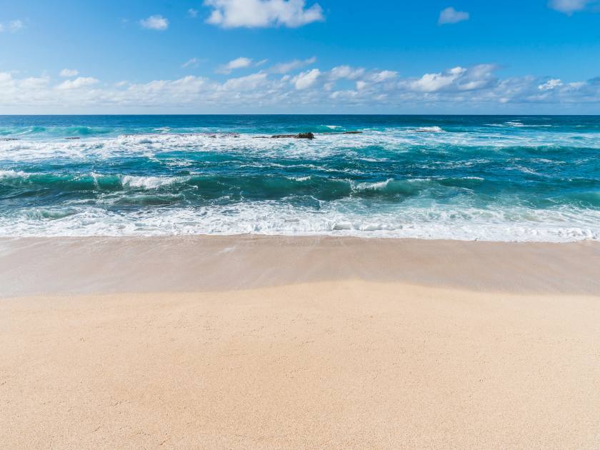 Three Tables beach in Oahu island,Hawaii,usa.