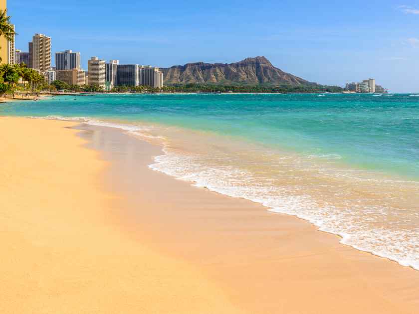 Waikiki Beach in Honolulu, Hawaii