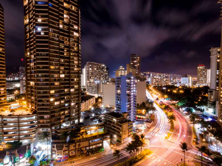 Honolulu, Hawaii at Night