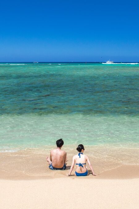 View,Of,The,Clear,Turquoise,Waters,Of,Kaneohe,Bay,As