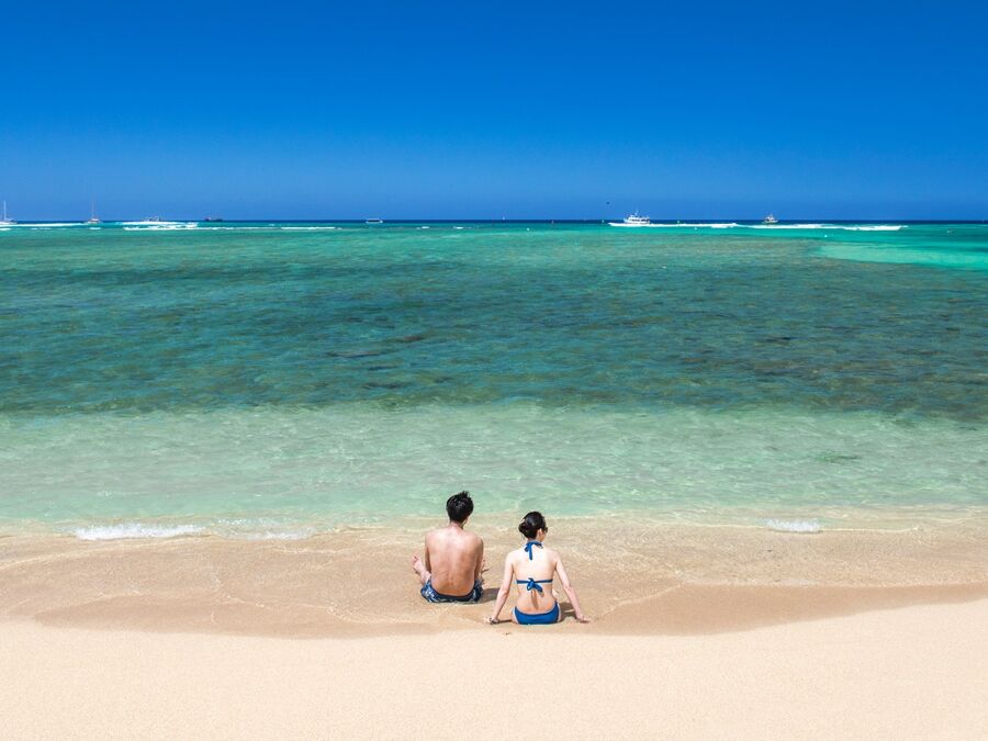 View,Of,The,Clear,Turquoise,Waters,Of,Kaneohe,Bay,As