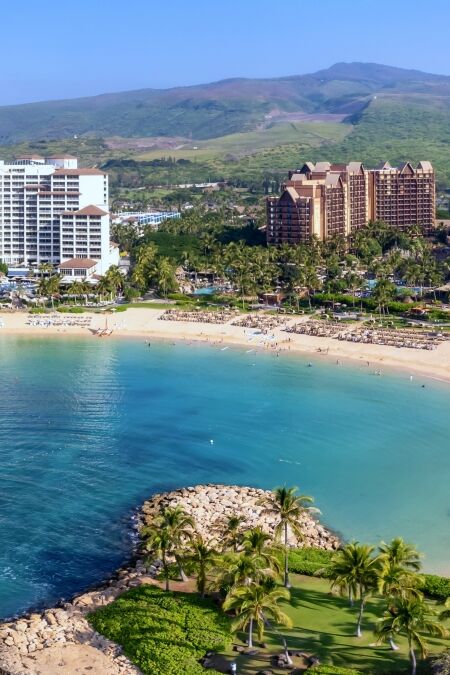 Kapolei, Hawaii on the west coast of Oahu, Hawaii, and its resorts and lagoons