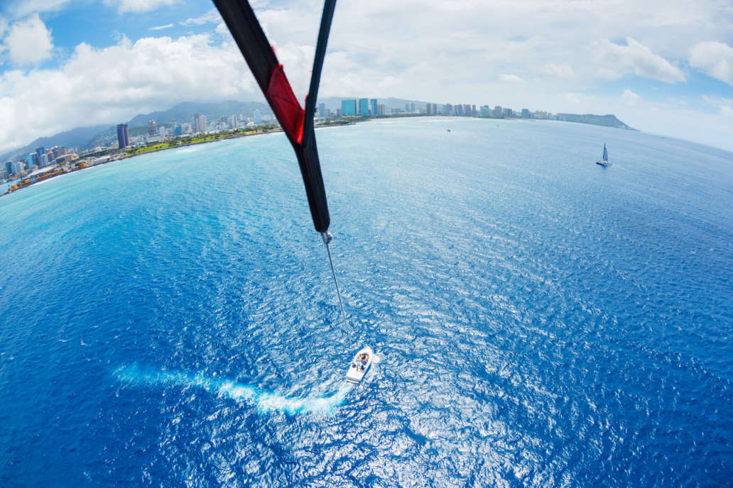 Parasailing, Adventures in Hawaii