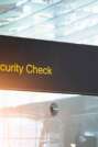 security check airport sign