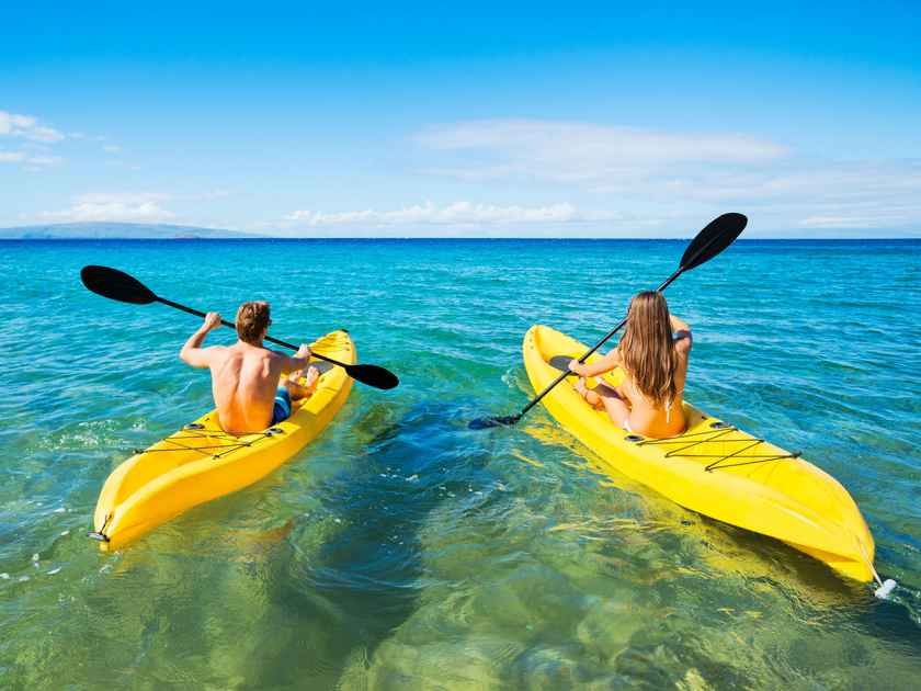Keauhou Bay is one of the best places on the Big Island to kayak