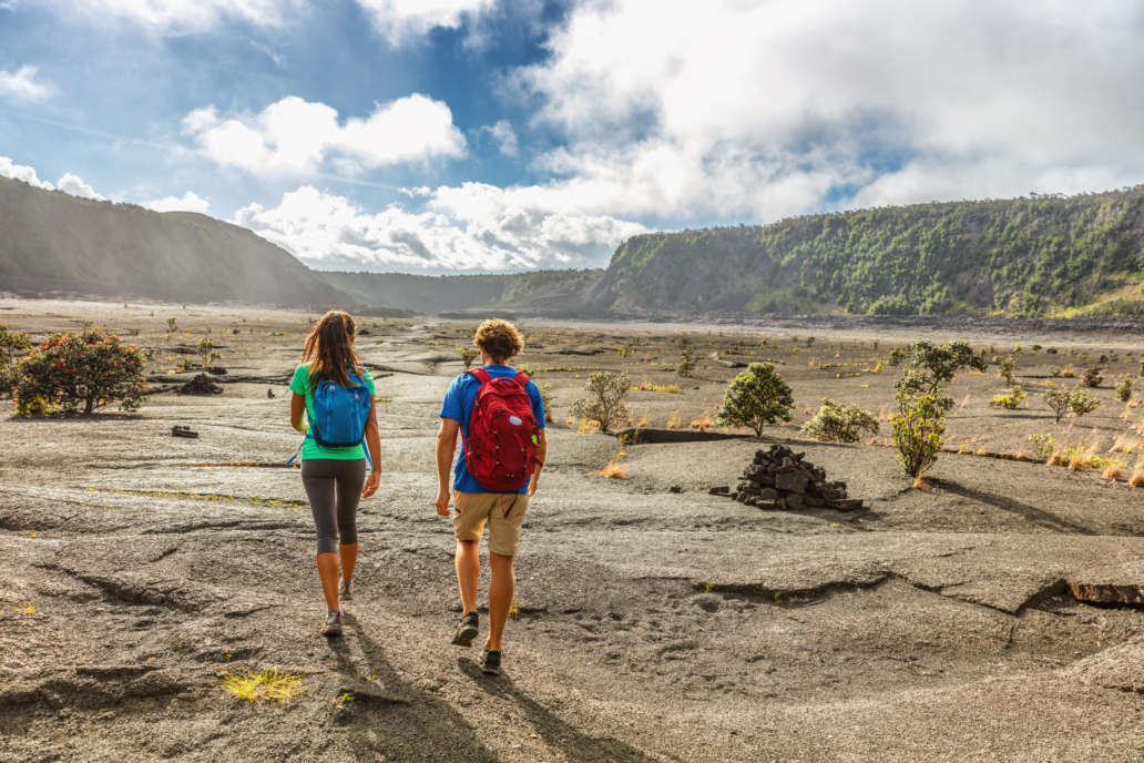 Kilauea Iki Crater, Hiking in the Nature, Hawaii