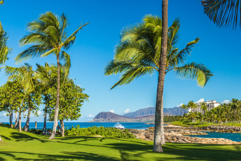 The Waianae Mountains tower over Oahu's west side