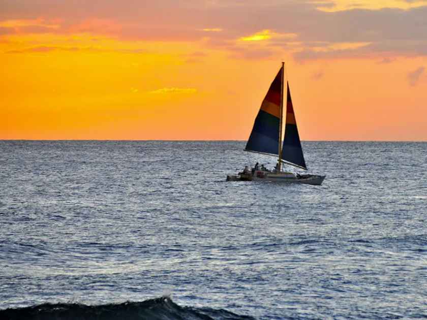 Waikiki Sunset Sail BYOB Cruise - Mana Kai Catamaran