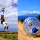 Maui Aquaball Adventure & Zipline Tour at Lahaina Dragonfruit Farm