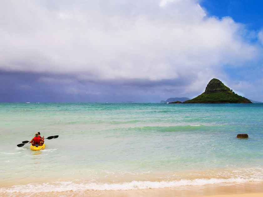 Kayaking at Chinaman's Hat