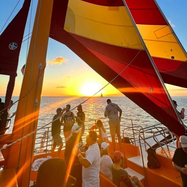 Sunset Booze Party Cruise with Open Bar - Na Hoku III Catamaran