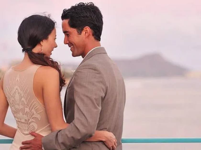 Wedding Couple at Star of Honolulu Cruise