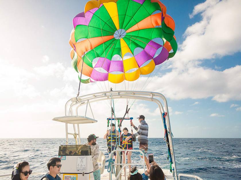 Parasailing in Waikiki