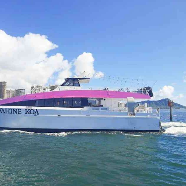 Honolulu Sunset Cruise - Pink Sails Wahine Koa Catamaran