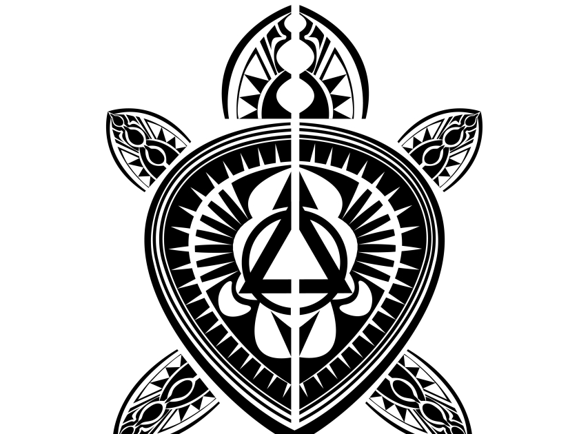Maori / Polynesian Style tattoo turtle