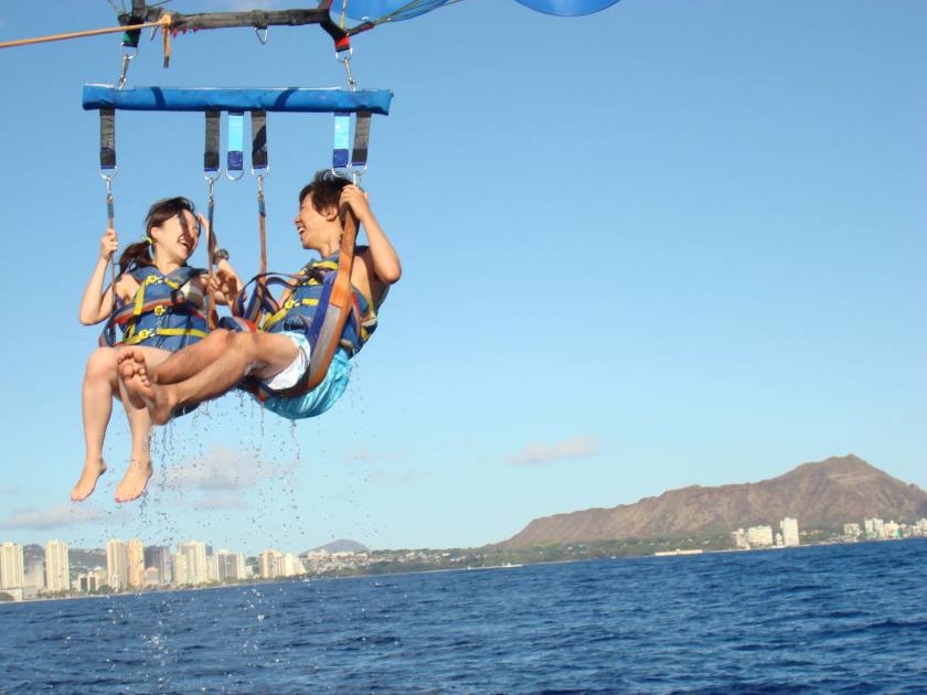 Parasailing in Waikiki