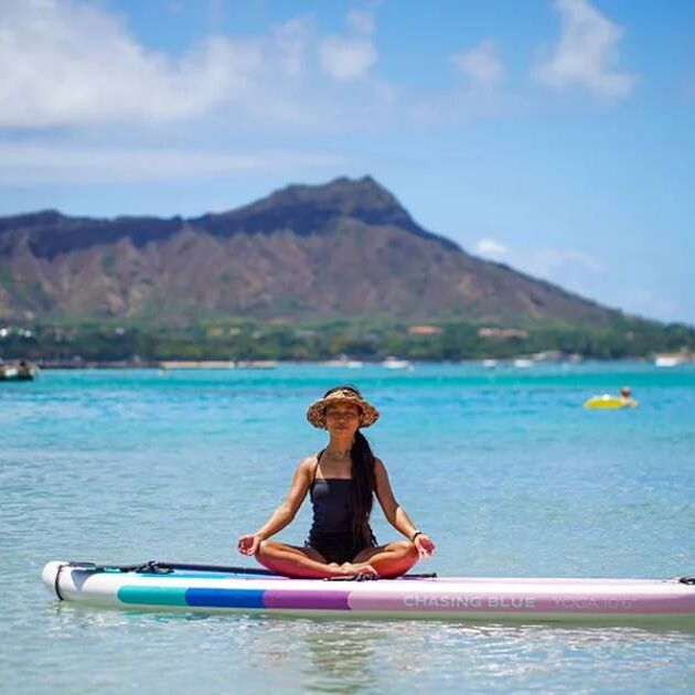 Waikiki Ocean Yoga on Stand-Up Paddle Boards - Coral SUP Yoga