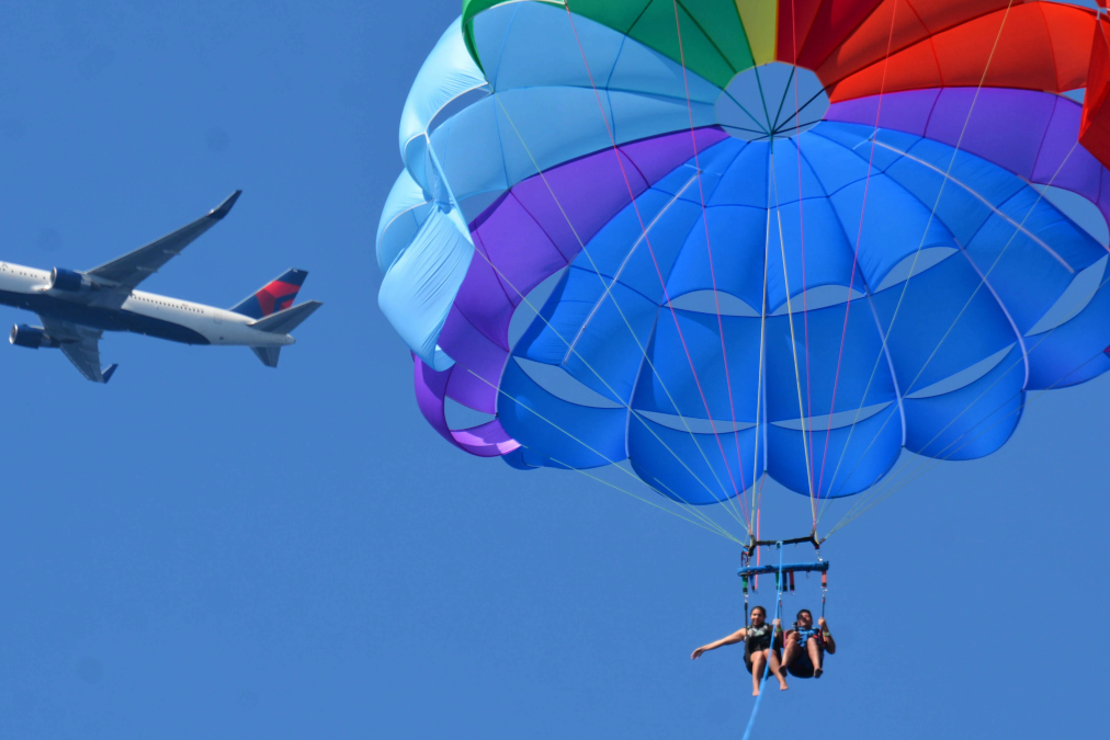 Parasail up to 1000ft in the air solo or tandem