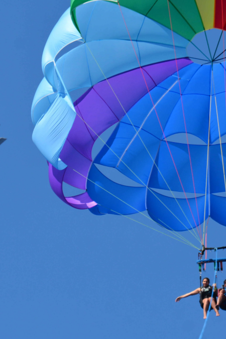 Parasail up to 1000ft in the air solo or tandem