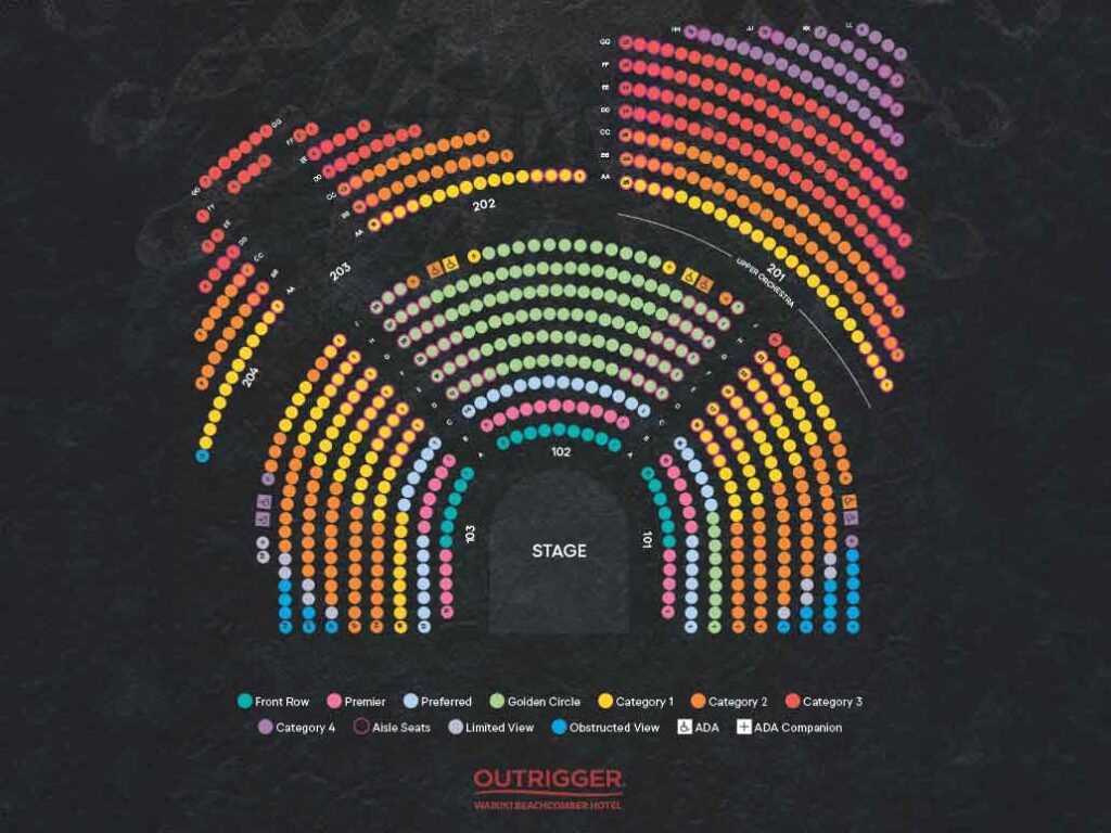 Auana Seating Chart