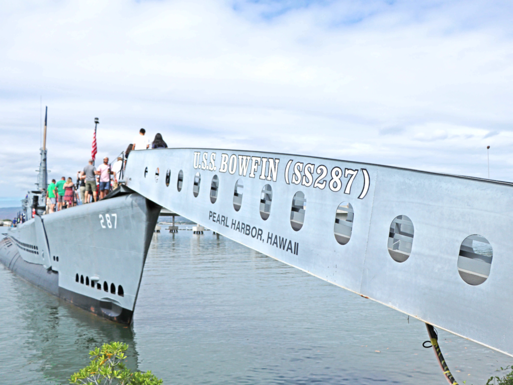 Entrance to the USS Bowfin