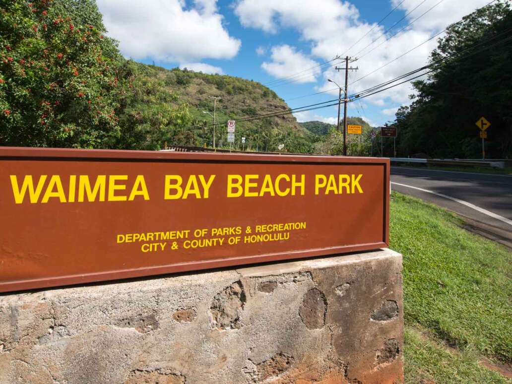 Waimea Bay Sign