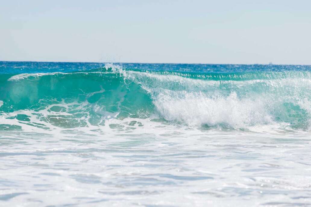 waves on beach