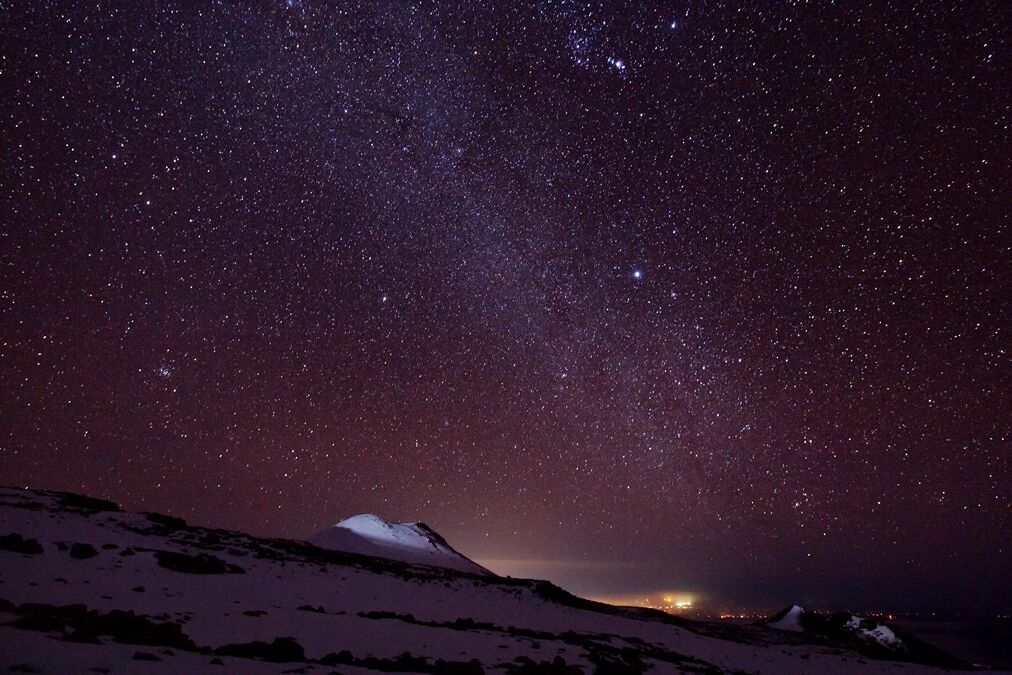 Milky,Way,Galaxy,Near,Mauna,Kea,Summit,(big,Island,,Hawaii)