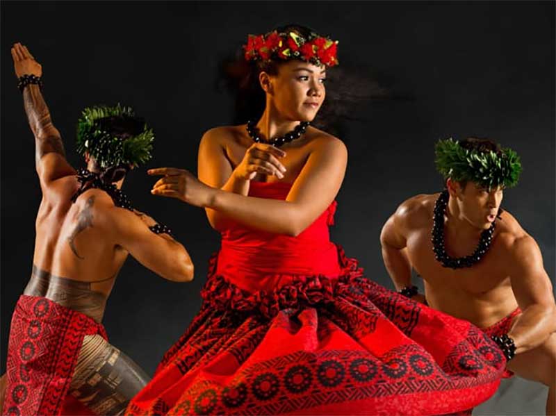 Luau dancers performing at Starlight Luau