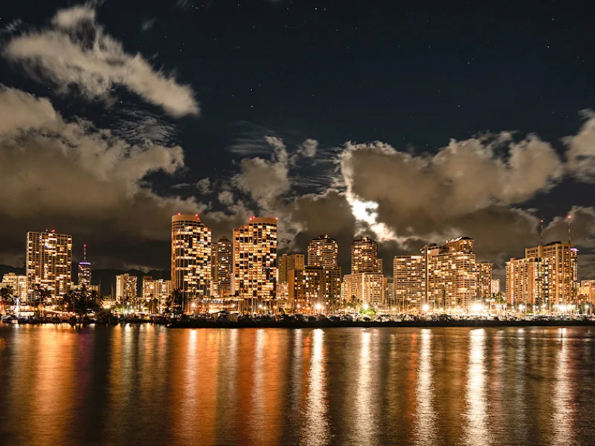 Oahu night sky.